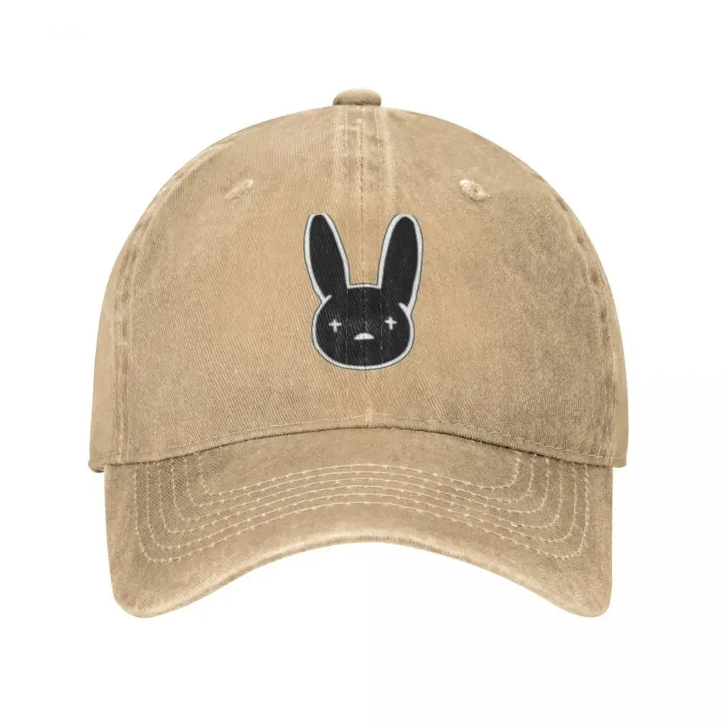 Bad Bunny  Baseball Cap Funny Animal Rock Trucker Hat Spring Cheap Couple Retro Logo Baseball Caps